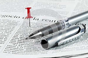 Search in a newspaper