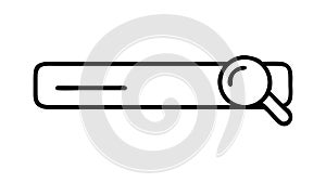 Search Query Bar, Website Navigation Icon, vector design Generative AI