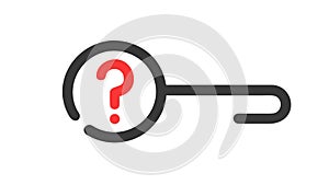Search Question Mark Ã¢â¬' Inquiry, Discovery, Problem Solving Icon, vector design Generative AI