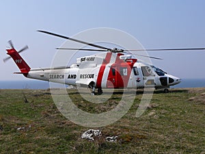 Search and rescue helicopter