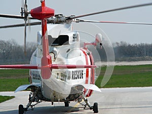 Search and rescue helicopter