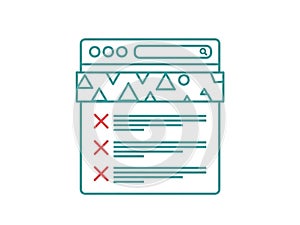 Search results display