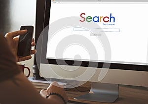 Search Searching Online Network Website Concept