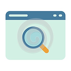 Search seo browse web single isolated icon with flat style