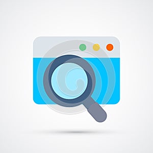 Search trendy symbol. Vector trendy colored illustration
