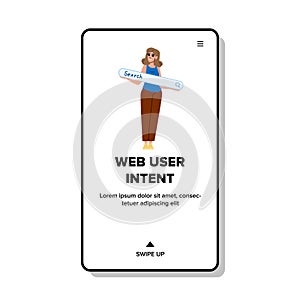 search web user intent vector