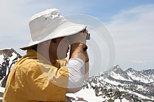 searching with binoculars