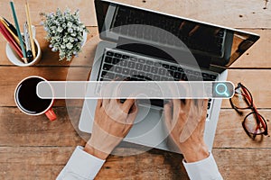 Searching browsing internet data information networking concept