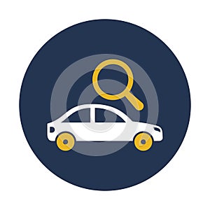 Searching car, Automobile Isolated Vector icon that can be easily modified or edited