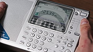 Searching Frequency of Radio Stations on Modern Radio with Digital LCD Scale