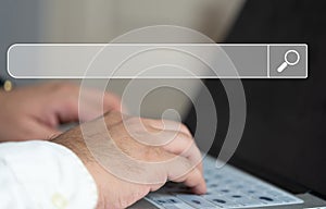 Searching information data on internet networking concept. Data Search Technology Search Engine Optimization