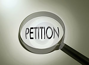 Searching petition photo