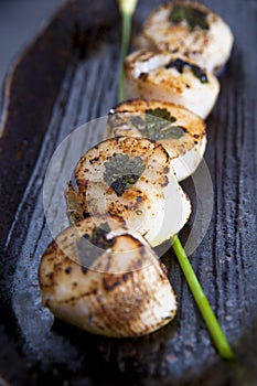 Seared Scallop Skewer photo