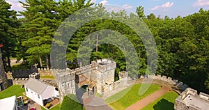 Searles Castle aerial view, New Hampshire, USA