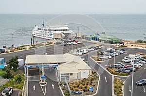 Searoad ferry terminal in Queenscliff, Australia