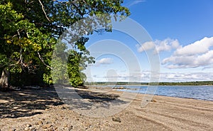 Sears Island in Maine gravel beach