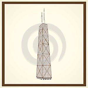 Sears tower postcard