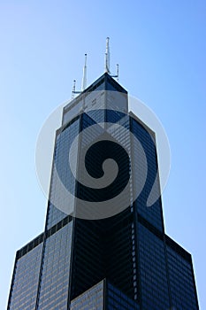 Sears tower top from below