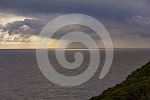 Seascape during an approaching storm