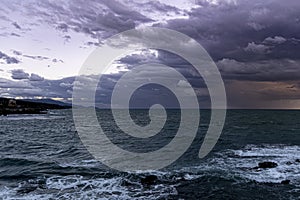 Seascape during an approaching storm