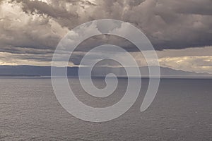 Seascape during an approaching storm