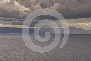 Seascape during an approaching storm