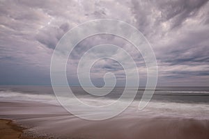 Seascape Background Clouds Over Ocean Outer Banks North Carolina