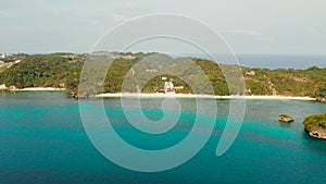 Seascape with beah on the island of Boracay, Philippines.