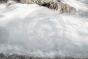 Seascape in black and white Image Nature composition,Crashing Surf wave