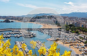 Seascape of Blanes in Costa Brava, Spain