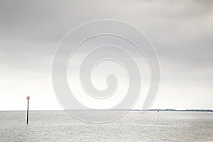 Seascape of bognor regis of the south east coast of england