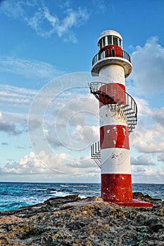 Seascape in Cancun, Mexico.