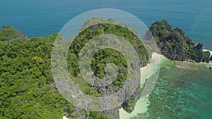 Seascape of Caramoan Islands, Camarines Sur, Philippines.