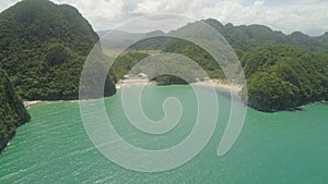 Seascape of Caramoan Islands, Camarines Sur, Philippines.