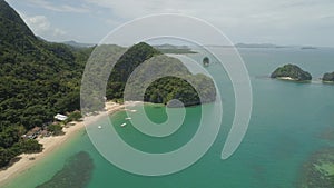 Seascape of Caramoan Islands, Camarines Sur, Philippines.