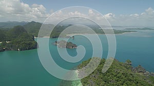 Seascape of Caramoan Islands, Camarines Sur, Philippines.