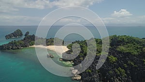 Seascape of Caramoan Islands, Camarines Sur, Philippines.