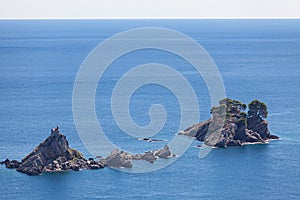 Seascape, church on the island