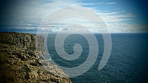 Seascape with Cliffs near Sagres, Portugal