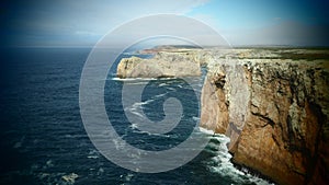 Seascape with Cliffs near Sagres, Portugal