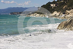 Seascape on the coast of Varazze