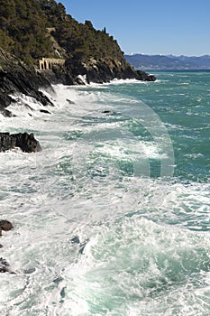 Seascape on the coast of Varazze