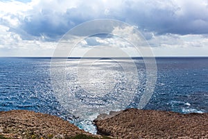 Seascape in Cyprus Ayia Napa, national forest park