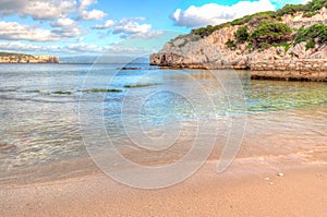 Seascape from dragunara bay sardinia