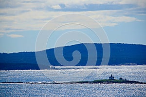 Seascape with Egg Rock Lighthouse in Maine