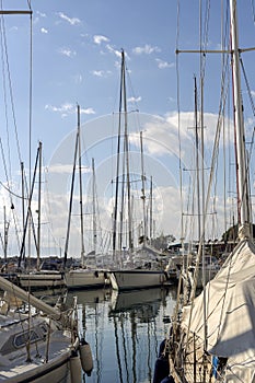 Quay of the city of Kalamata Greece, Prefecture of Messinia, Peloponnese