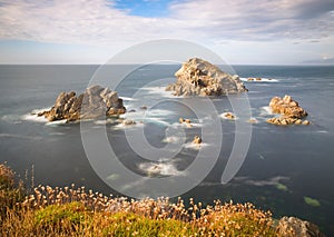Seascape in galician coast, Spain. photo