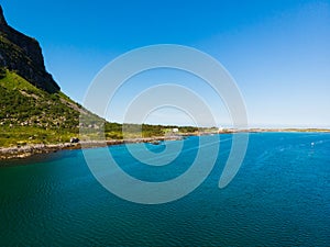 Seascape on Gimsoya island, Lofoten Norway