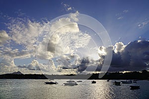 Seascape in Grand Baie, Mauritius