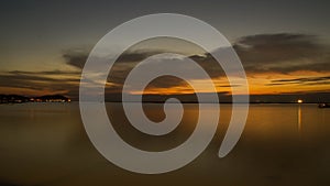 Seascape horizontal sunset
